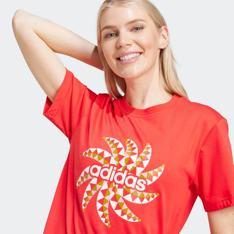 プレミアリーグ Дамска Тениска Adidas X FARM RIO GRAPHIC TEE